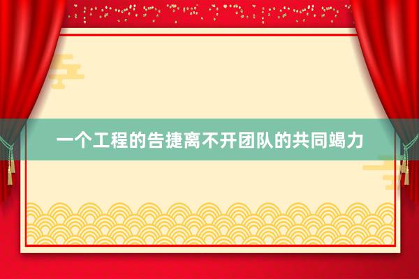 一个工程的告捷离不开团队的共同竭力